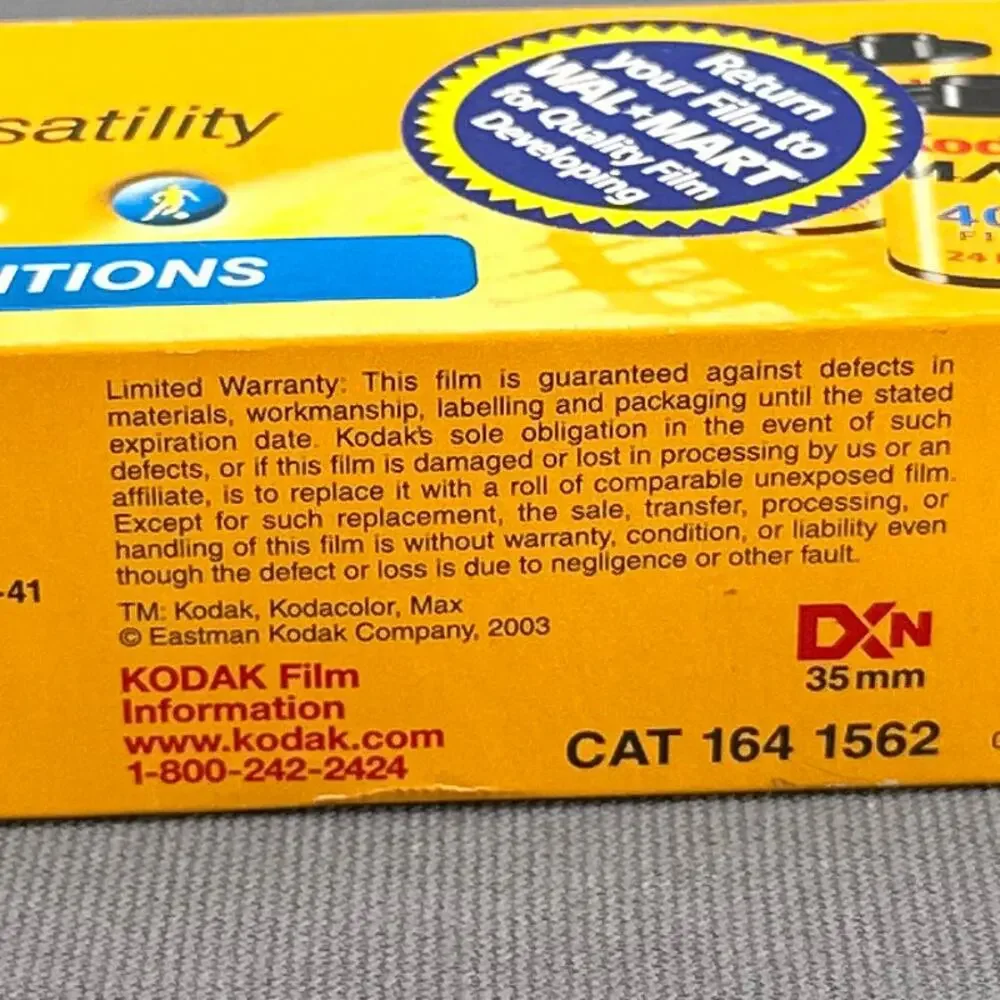 VTG Kodak Max 400 35mm Color Print Film 4 Rolls Seattle FilmWork 200 Expired Y2K